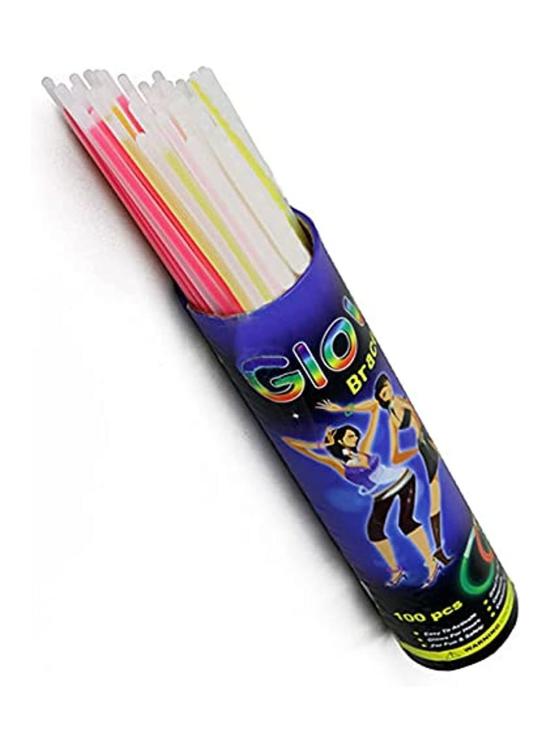 Glow Glow In the Dark Bracelets and Sticks (Pack of 100 Pieces) - Image 1