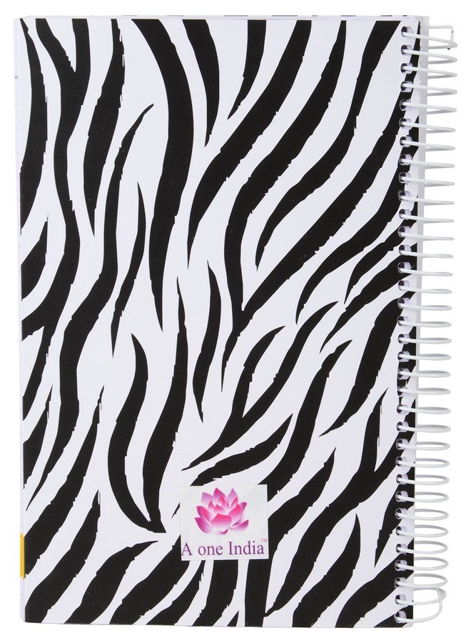 Aone India Soft Cover 5 Subject Spiral Binding Notebook, Single Line, 400 Pages 21 cm x 15 cm x 1.5 cm - Image 3