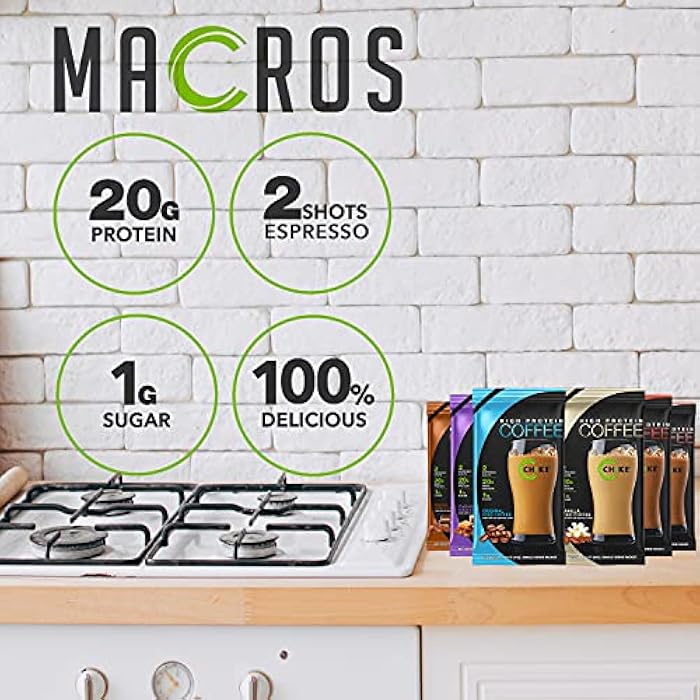 Chike High Protein Iced Coffee Sampler Pack, 20 G Protein, 2 Shots Espresso, 1 G Sugar, Keto Friendly and Gluten Free, 6 Single Serve Packets (packaging may vary) - Image 3