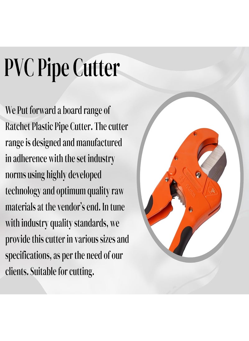 Eastman EASTMAN 42 mm Cutter for PVC Plastic PPR and Rubber Tube made with Grade of Steel Blade and Long Life Cutting Blisted PackedAluminium Body Tools E3013  - Image 2