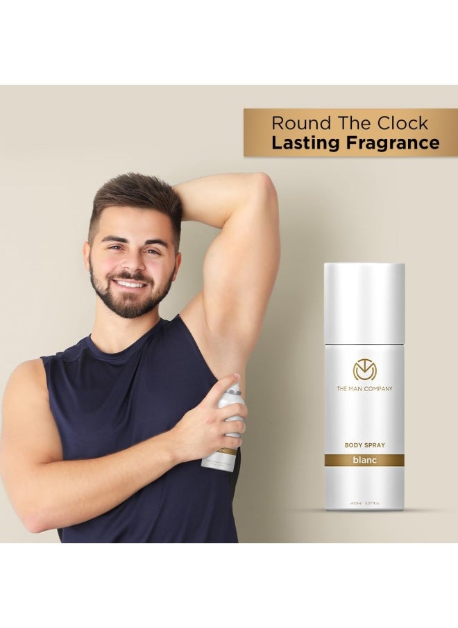 The Man Company - Deodorant for Men - 150ml*4 | Blanc, Fire, Night & Oud | Body Spray Perfume Gift Set for Men | Premium Long-Lasting Fragrance | For Party, Outing, Office & Date - Image 1