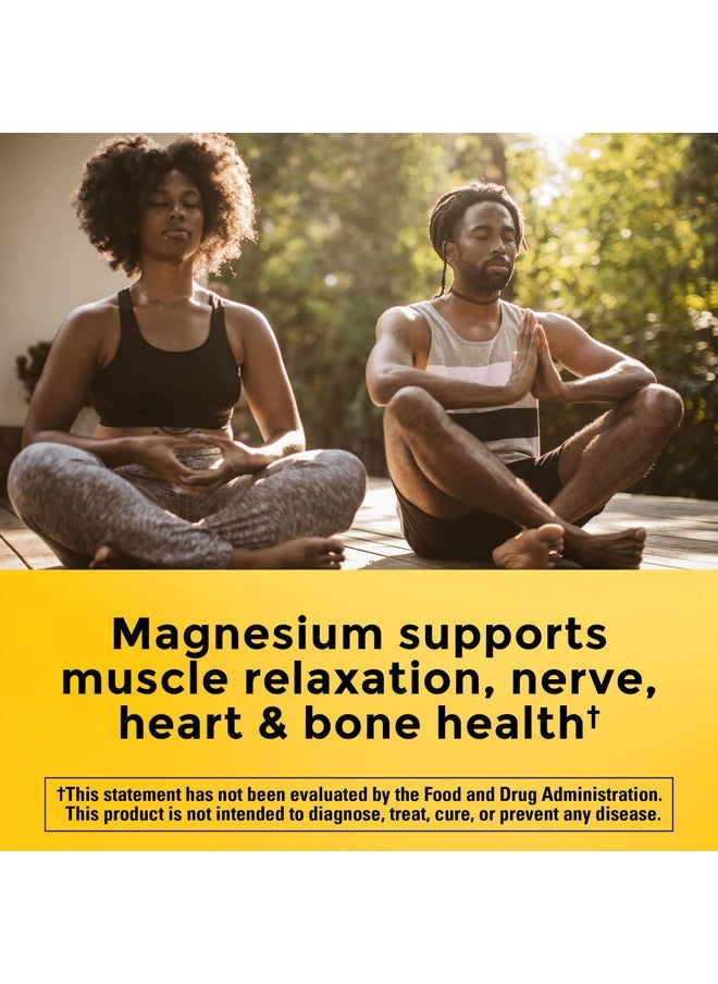 Nature Made - Magnesium Complex With Vitamin D And Zinc Supplements Magnesium Supplement For Muscle Nerve Heart  Bone Support With Vitamin D3  Zinc For Immune Support 60 Capsules 30 Day Supply - Image 1