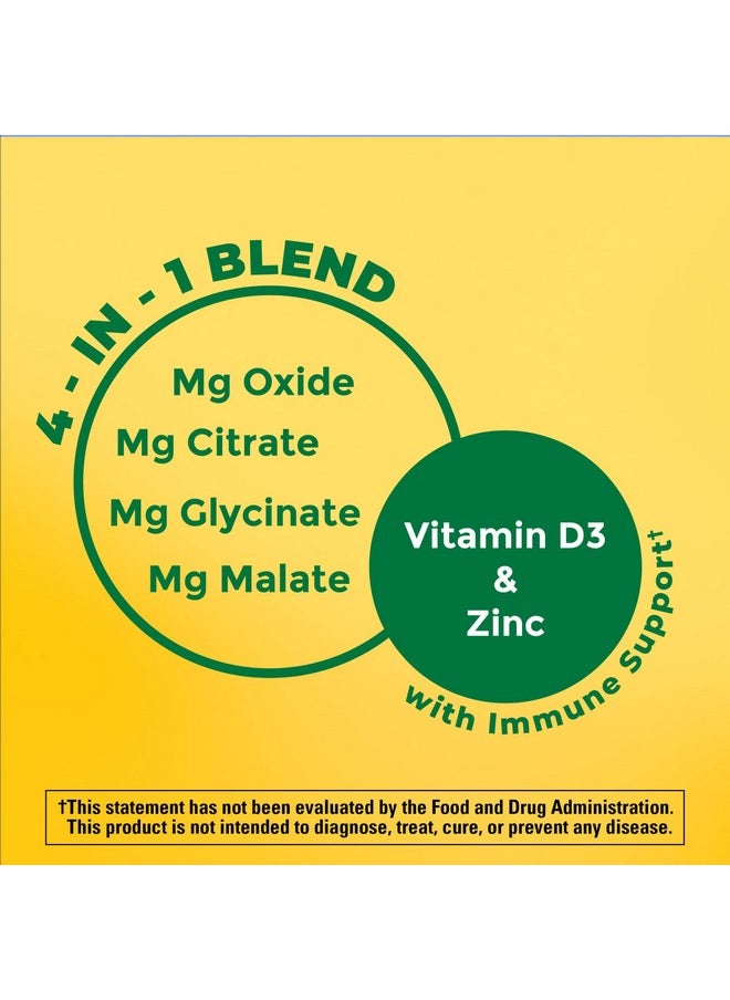 Nature Made - Magnesium Complex With Vitamin D And Zinc Supplements Magnesium Supplement For Muscle Nerve Heart  Bone Support With Vitamin D3  Zinc For Immune Support 60 Capsules 30 Day Supply - Image 1