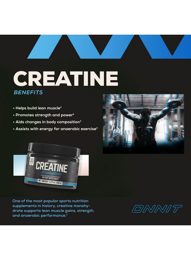 ONNIT Creatine Monohydrate Powder, Creatine Powder Supplement That Promotes Strength and Power, 30 Servings per Tub, 5.29 oz - Image 3
