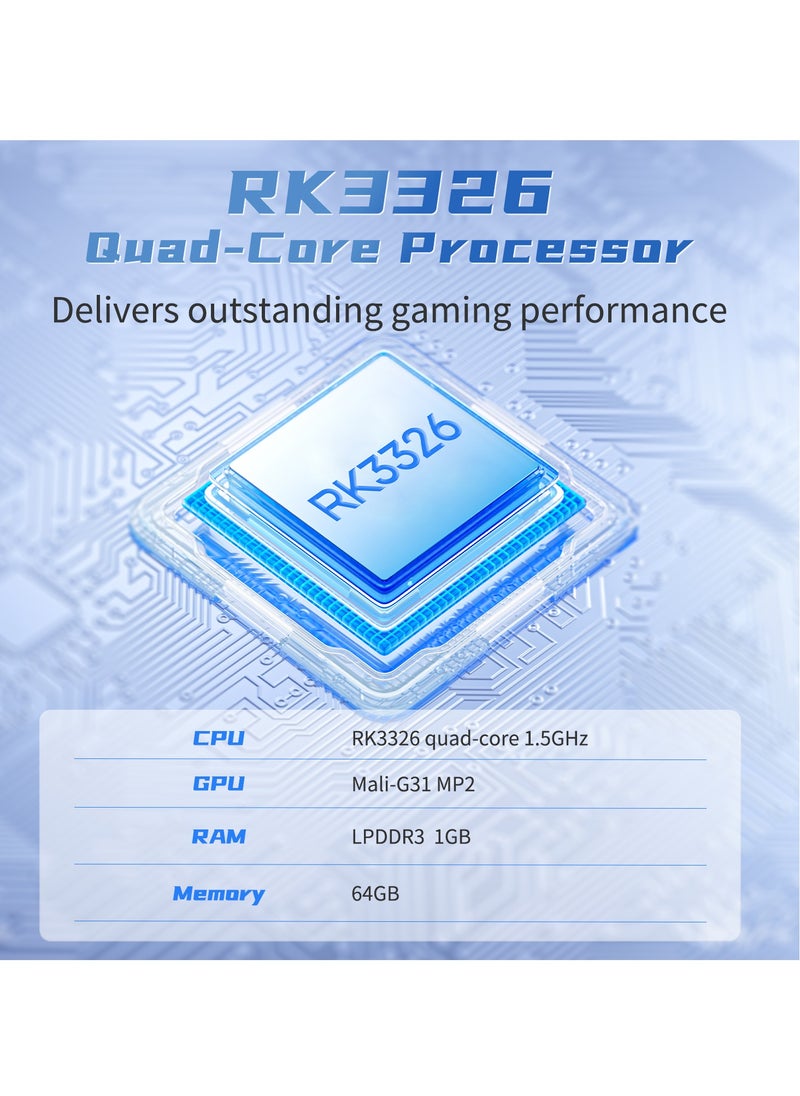 BATLEXP G350 Handheld Game Console RK3326 quad-core 1.5GHz  Android 13 43.5-inch IPS full viewing angle  3200mAh 5G WIFI Bluetooth Retro Video Players(64+64G Grey)