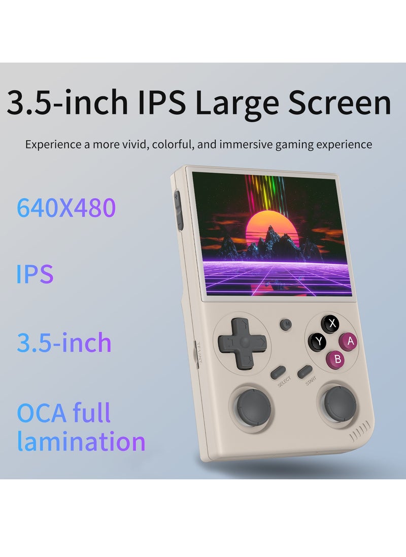BATLEXP G350 Handheld Game Console RK3326 quad-core 1.5GHz  Android 13 43.5-inch IPS full viewing angle  3200mAh 5G WIFI Bluetooth Retro Video Players(64+64G Grey)