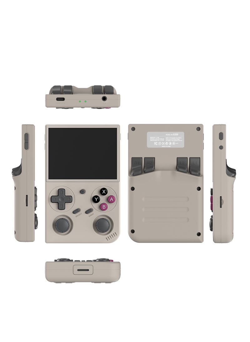 BATLEXP G350 Handheld Game Console RK3326 quad-core 1.5GHz  Android 13 43.5-inch IPS full viewing angle  3200mAh 5G WIFI Bluetooth Retro Video Players(64+64G Grey)