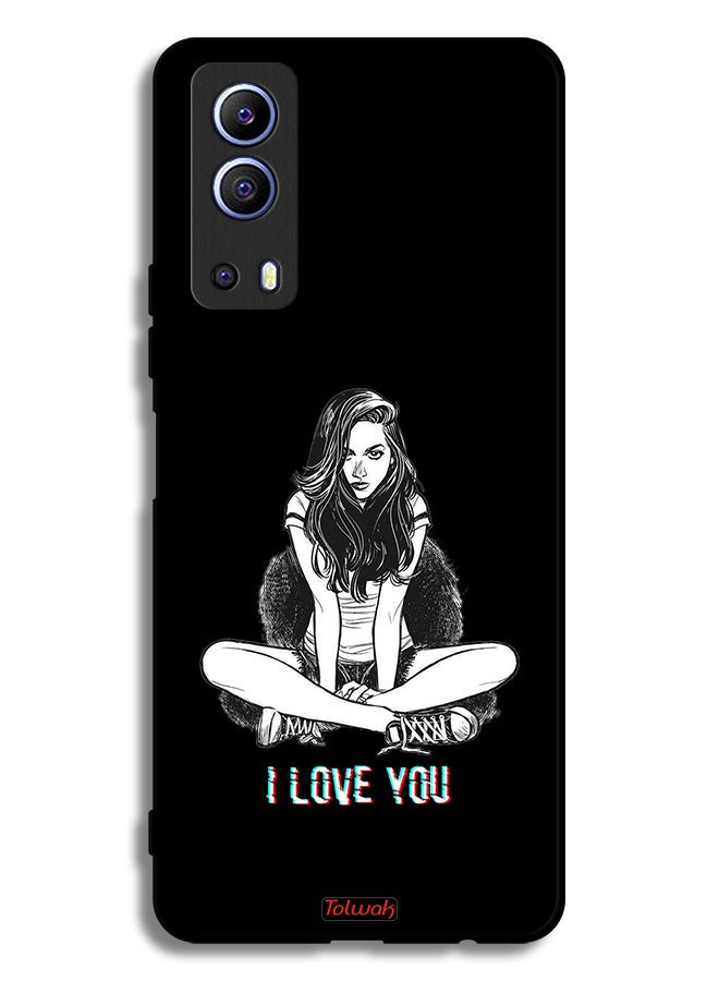 Tolwak Vivo iQOO Z3 5G Protective Case Cover I Love You Art - Image 2