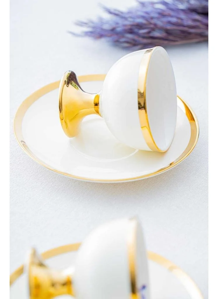 Acar HXF-05176 Miranda Gold 6-Piece Coffee Cup Set