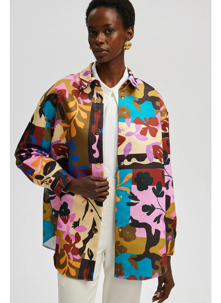 Touche Patterned Satin Jacket