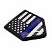 Overdecor Thin Blue Line American Flag Decal Stickers Emblem USA Police Car Decorations Shield Honoring Law Enforcement Officers Sticker Decals for Cars Truck Vehicles 2 Pack - Image 2