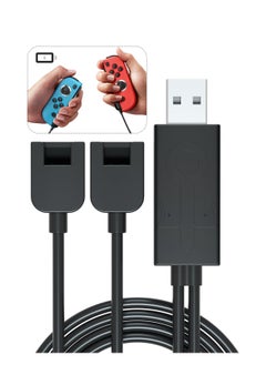 Portable Joy-Con Charger Cable for Nintendo Switch - Short USB Charging Cable with LED Indicator, Ideal Replacement for Joy-Con Charging Dock, Perfect for Travel and On-the-Go Use.