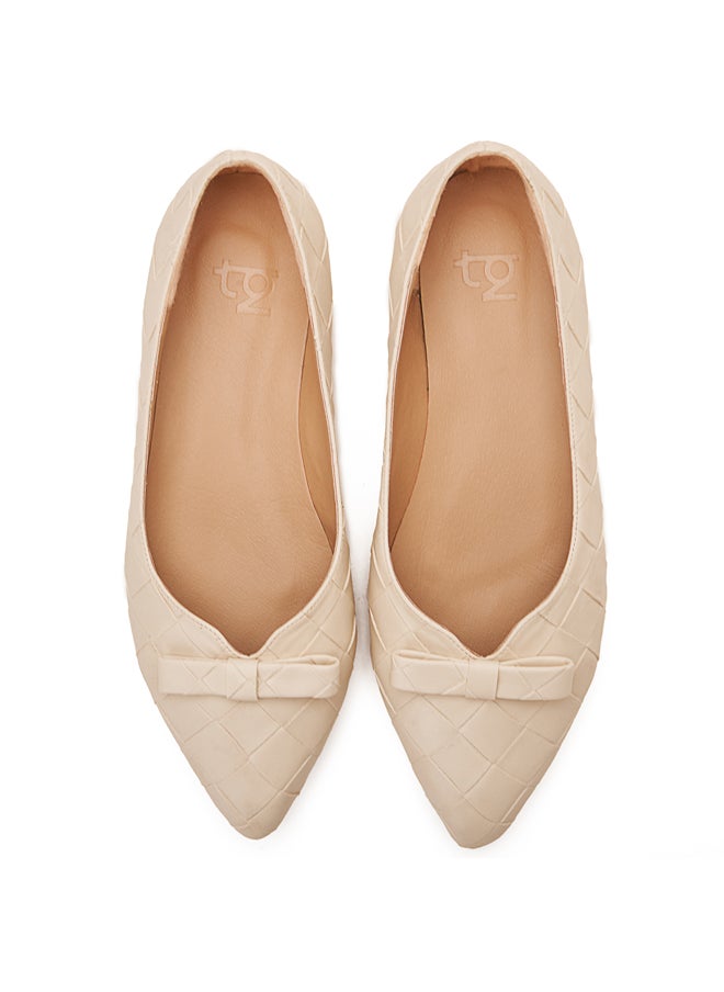 TGS - Quilted Bow Ballerinas - Image 1
