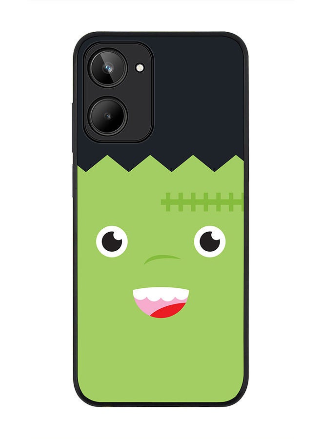 Stylizedd Rugged Black edge case for Realme 10 4G Slim fit Soft Case Flexible Rubber Edges Anti Drop TPU Gel Thin Cover -  Cute Frankie - Image 1