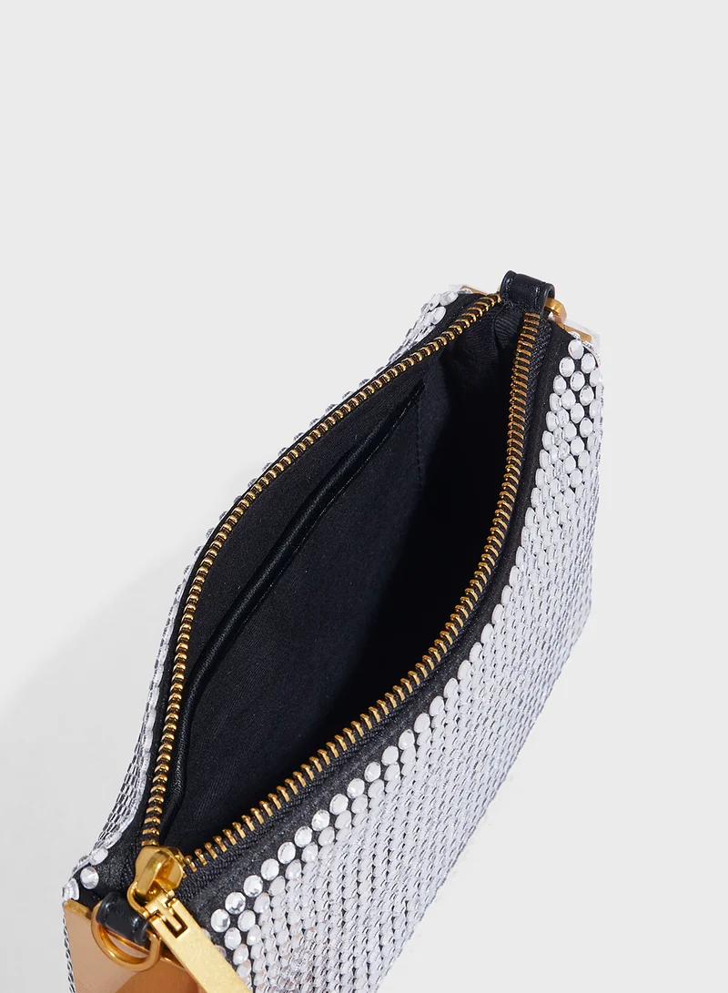 Ted Baker Kriisa Crystal Side Chain Detailed Clutch