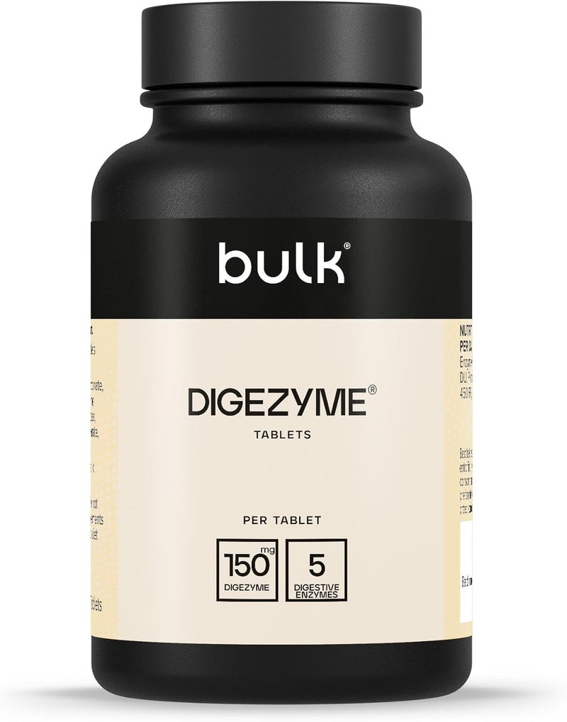 Bulk Pure Dige Zyme Tablets Digestive Enzymes 150 mg Pack of 90 - Image 1
