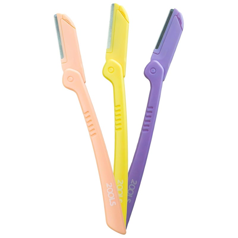 2ools Foldable & Reusable Face & Eyebrow Razor for Women (Pack of 3) | Also for Upperlips, Forehead, Sideburns and Eyebrow | Painless and Instant Hair Removal at Home - Image 1