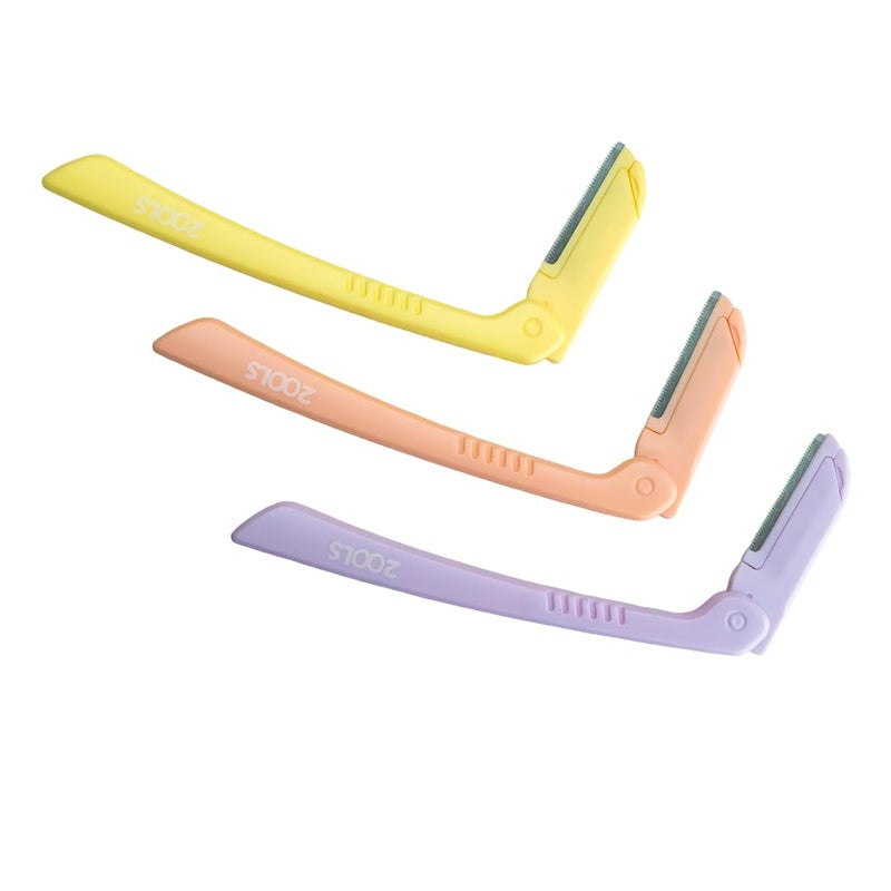 2ools Foldable & Reusable Face & Eyebrow Razor for Women (Pack of 3) | Also for Upperlips, Forehead, Sideburns and Eyebrow | Painless and Instant Hair Removal at Home - Image 3
