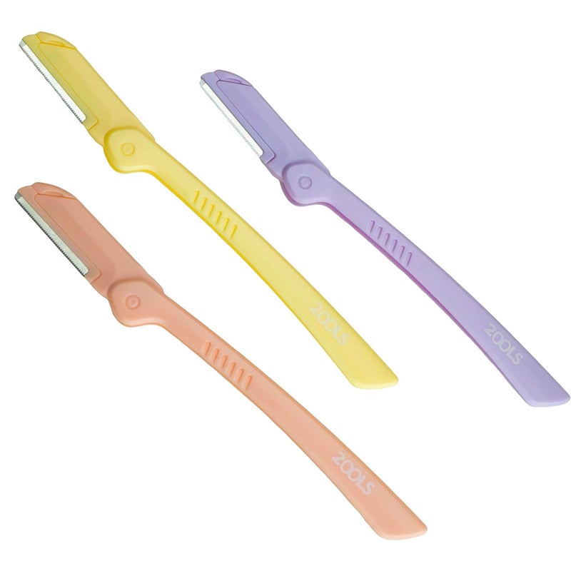 2ools Foldable & Reusable Face & Eyebrow Razor for Women (Pack of 3) | Also for Upperlips, Forehead, Sideburns and Eyebrow | Painless and Instant Hair Removal at Home - Image 2