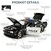 FRJV Police Cars for Kids Ages 35124 Diecast Cars Hellcat Toy Car Collectibles Model Kit with Pull BackHell Cat Toy Police Car with Lights and Siren for Kids 3 Year Olds - Image 4