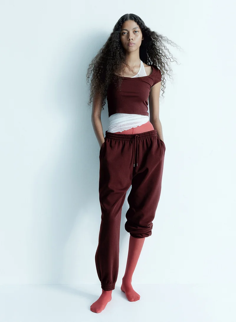 اتش اند ام High-Waisted Joggers