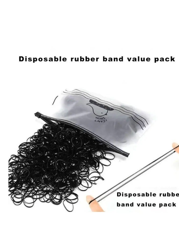 daydayup Rubber bands, multi-functional rubber bands. Braided elastic bands, suitable for various scenarios. Highly elastic, durable, and anti-aging hair bands, specifically designed for children's braided hair. Soft and elastic bands - Image 1