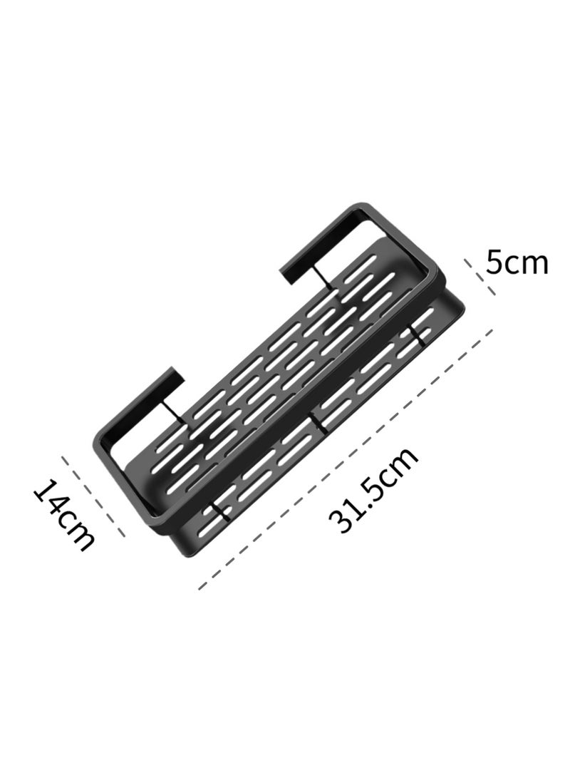 2 قطعة لا الحفر الفولاذ المقاوم للصدأ الحمام دش الجرف الرفوف العائمة - Image 3
