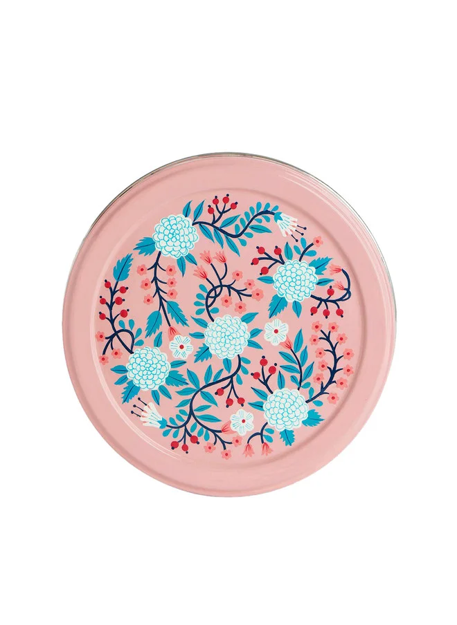 Chumbak  Peach Floral Steel Spice Box  | Best Price UAE