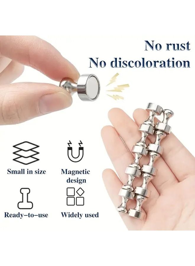 50 قطعة مغناطيس الثلاجة دبابيس معدنية دبابيس الدفع مغناطيس السبورة البيضاء لمطبخ مكتب أداة - Image 4