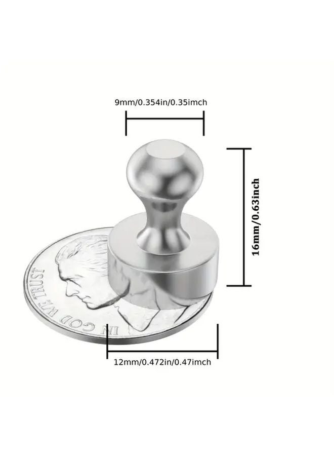 50 قطعة مغناطيس الثلاجة دبابيس معدنية دبابيس الدفع مغناطيس السبورة البيضاء لمطبخ مكتب أداة - Image 5