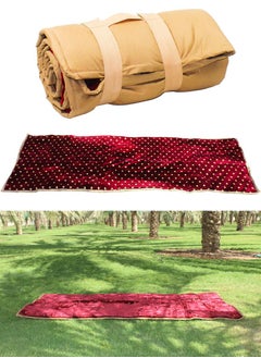 Traditional Arabic Picnic Carpet, Foldable Camping Carpet with Carry Strap, Multi Use Picnic Mat Perfect for Camping, Park, Beach, Desert, Hiking, Outdoor and Indoor, Mattress for Camping and Trips