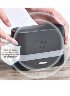 بيوينتي Flame Air Diffuser,Humidifier,Portable-Noiseless Aroma Diffuser for Home,Office or Yoga Essential Oil Diffuser with No-Water Auto-Off Protection  - Image 4