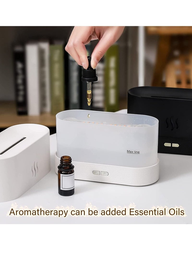 بيوينتي - Flame Air Diffuser,Humidifier,Portable-Noiseless Aroma Diffuser for Home,Office or Yoga Essential Oil Diffuser with No-Water Auto-Off Protection - Image 1