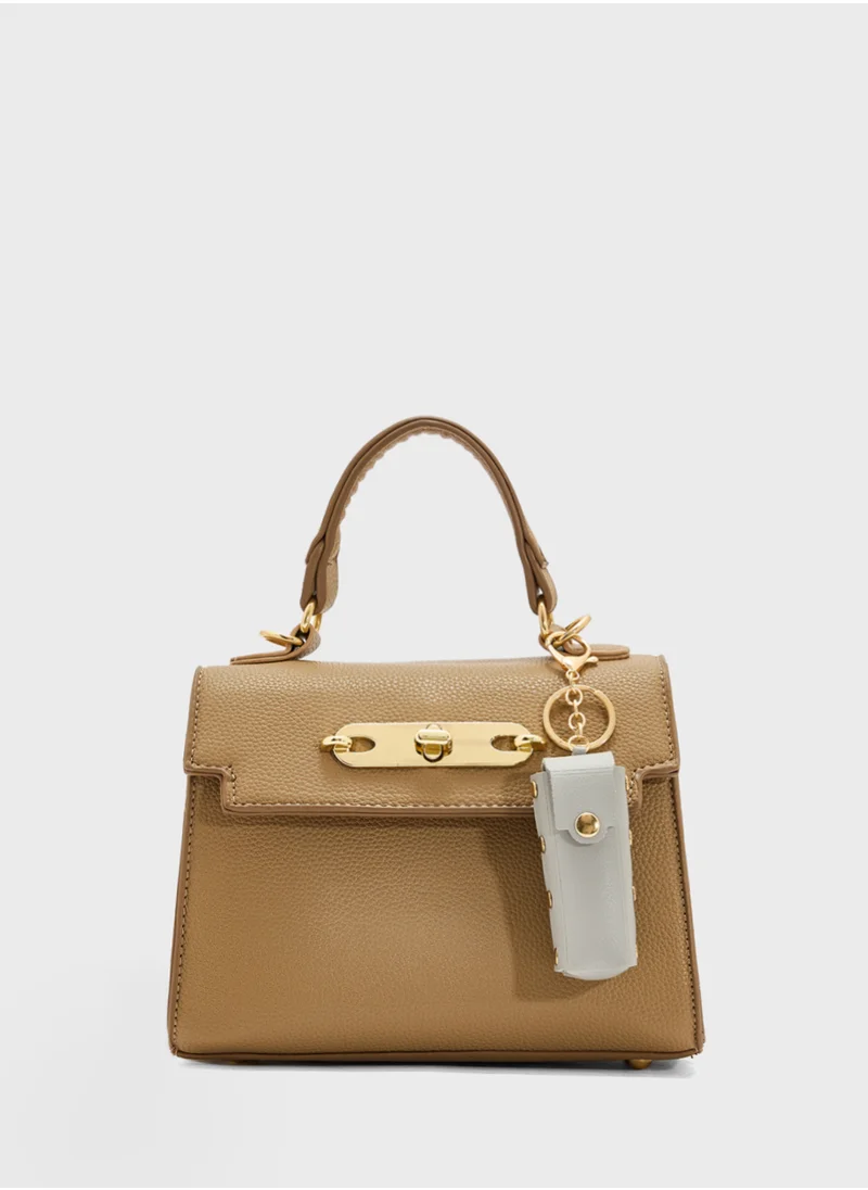 جينجر Snap Roll Mini Case Bag Charm