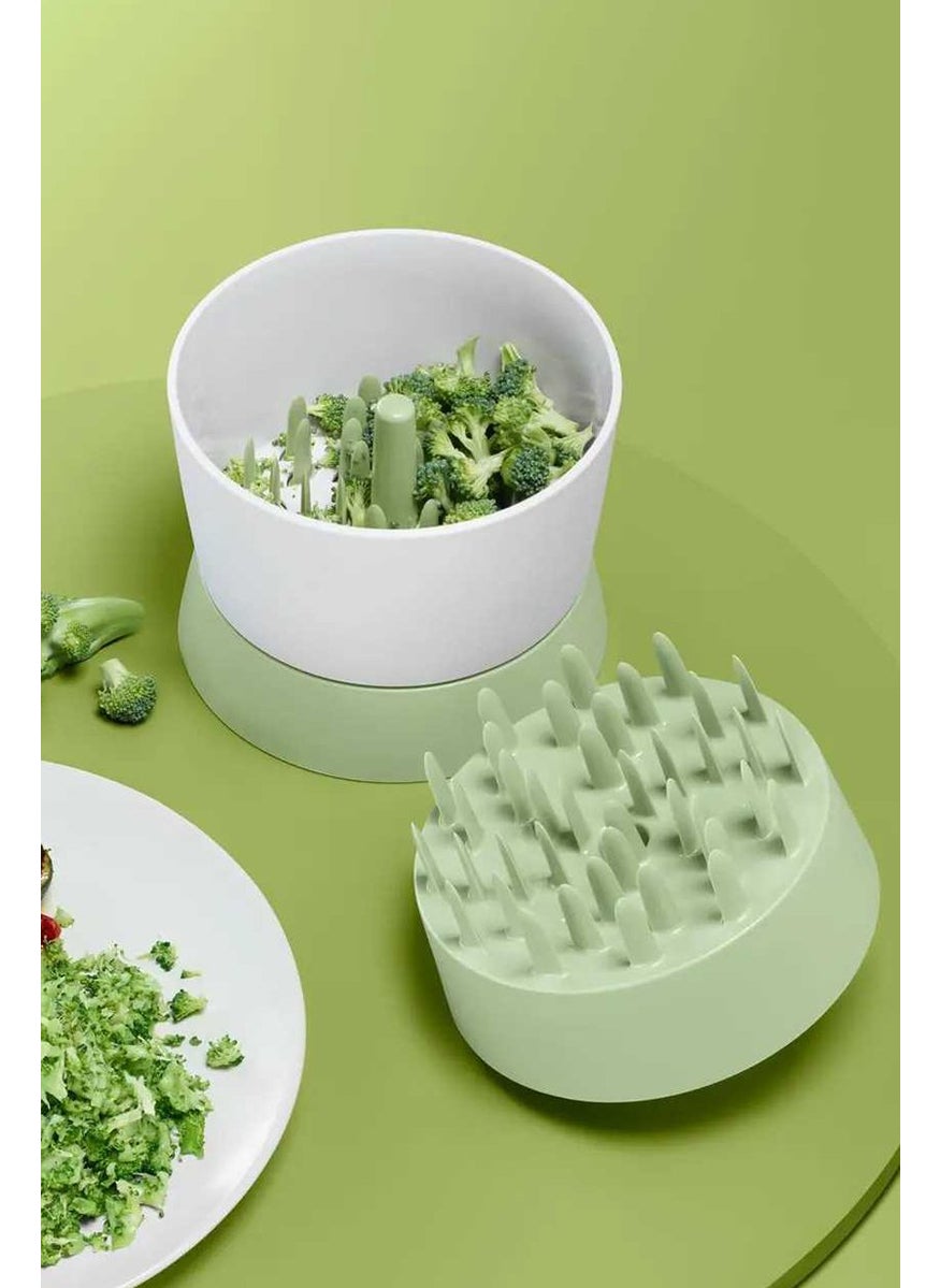 Tchibo Vegetable Slicer, Green and White  - Image 1