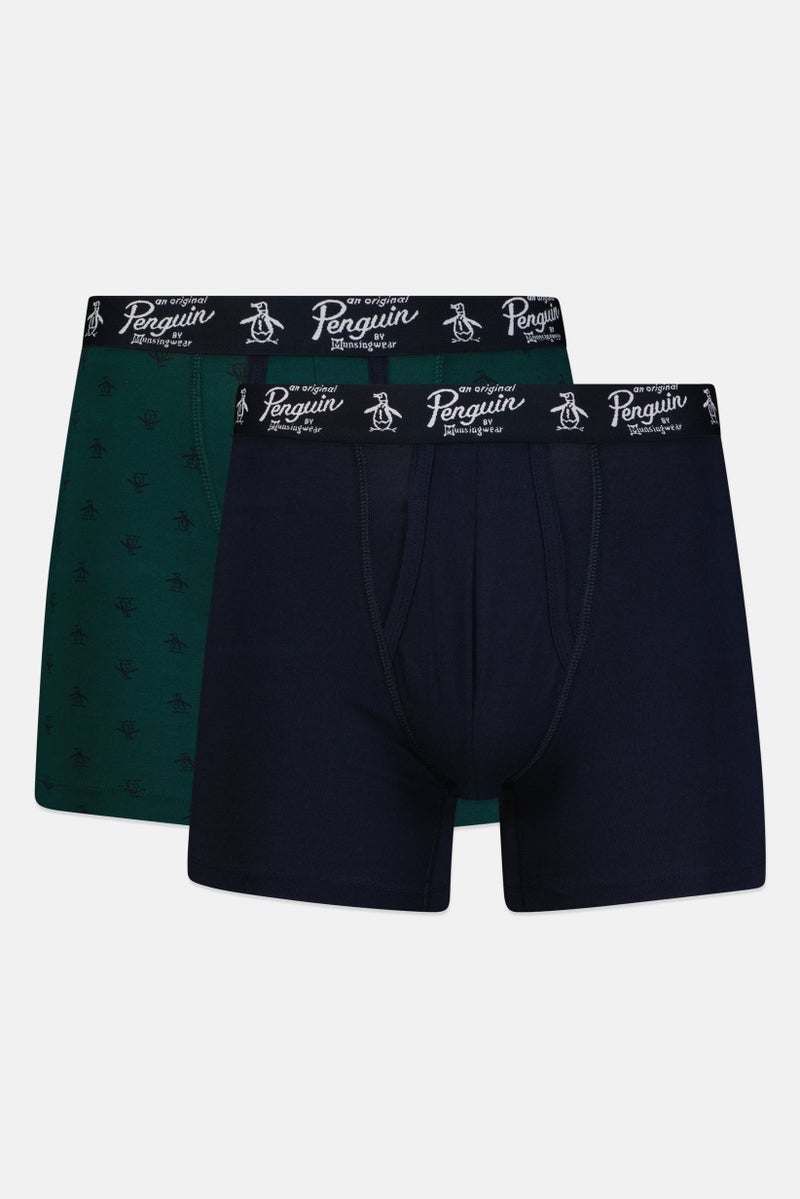 Original Penguin Men 2 Pieces Allover Print Boxer Briefs, Multicolor - Image 1