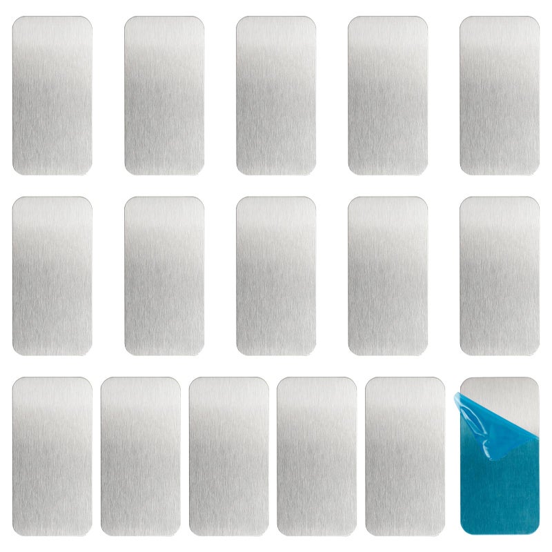 16pcs Under Cabinet Light Magnetic StripAdhesive Metal Plate for MagnetsAdhesive Metal Plate with Adhesive BackingNot Magnets
