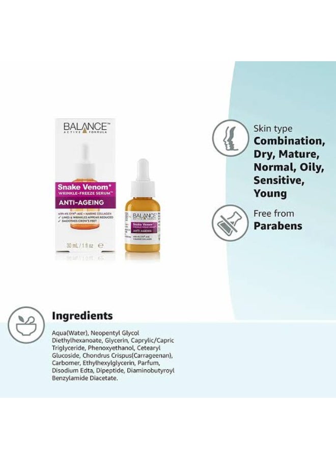 Balance Active Formula Wrinkle Freezing Serum 30ml, for all skin types - Image 4