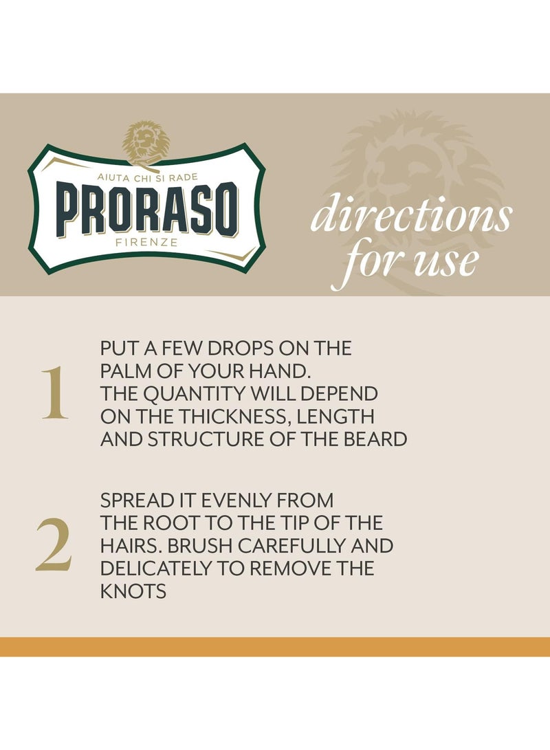 بروراسو زيت اللحية برائحة الخشب والتوابل 30 مل - Image 3