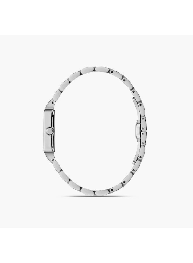 OMAX ساعة أومكس فضية أنالوج للنساء - Image 2