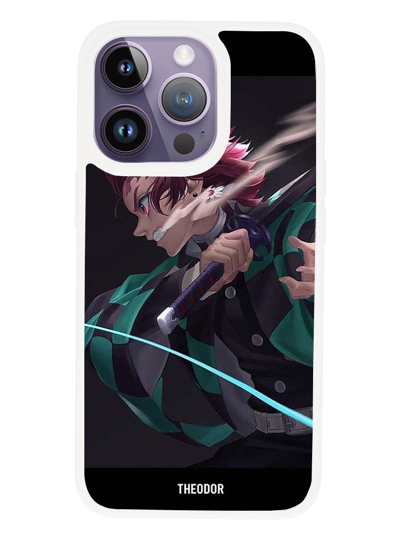 Theodor Protective Case Anti Scratch Shock Proof Cover For APPLE IPHONE 14 PRO MAX anime (White Bumper) - Image 1