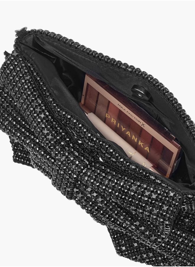 Celeste - Women Bow Embellished Crossbody Bag with Chain Strap Ramadan Collection - Image 1