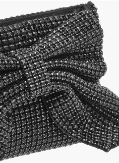 Celeste Women Bow Embellished Crossbody Bag with Chain Strap Ramadan Collection  - Image 4