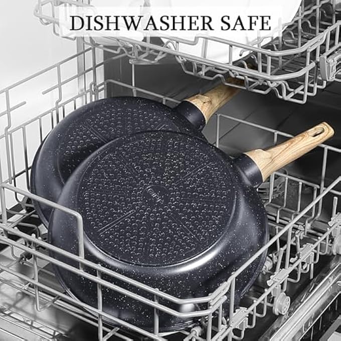GIPP Ceramic Coating Nonstick Deep Frying Pan  30Cm Saute Pan With Lid Pour Spout And StayCool Handle Non Stick Skillet Non Toxic Cooking Pan Induction Cookware Dishwasher Safe Pfoa FreeGray - Image 4