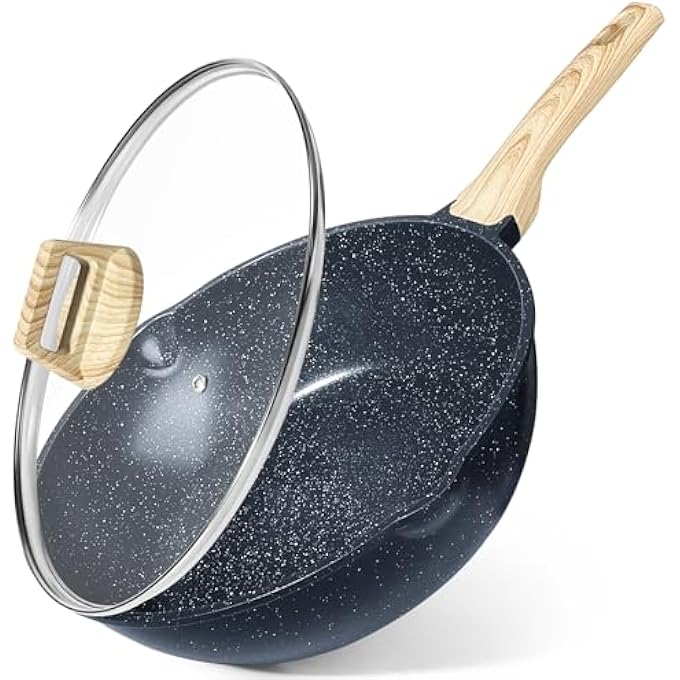 GIPP Ceramic Coating Nonstick Deep Frying Pan  30Cm Saute Pan With Lid Pour Spout And StayCool Handle Non Stick Skillet Non Toxic Cooking Pan Induction Cookware Dishwasher Safe Pfoa FreeGray - Image 1