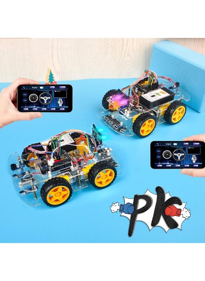 OSOYOO OSOYOO V2.1 Smart IOT Robot Car Kit for Arduino - Early STEM Education for Beginner Teenage and Kid â€“ Learn Circuit, Sensor - Get Hands-on Experience on Programming, Electronics Assembling, Robotics  - Image 3