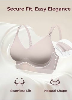 Momcozy Nursing Bras for Breastfeeding, YN21 Seamless Ultra Comfort Maternity Bra, Natural Shape, Pregnancy Sleep Bralette  - Image 2