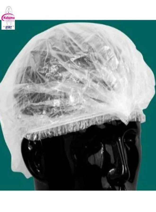 Kshama Disposable Shower Caps | Thick Waterproof Clear Bath Caps for Hair Protection | Reusable Hair Caps for Women and Men Ideal for Home, Hotel, Spa, Salon, Travel Use (Pack of 300 Pcs) - Image 4