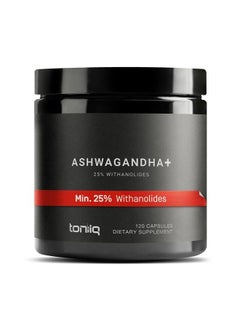 Toniiq 52,000mg 40x Concentrated Extract - 25% Withanolides - Ultra High Strength Ashwagandha Capsules - Wild Harvested in India - Highly Concentrated and Bioavailable Supplement - 120 Veggie Capsules  - Image 1