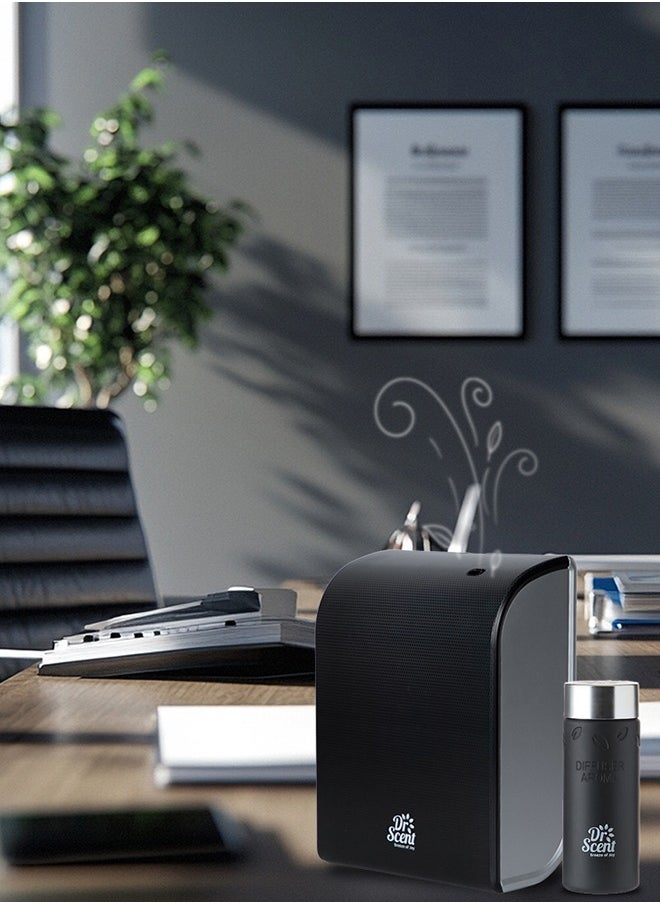 Dr Scent Dr Scent Essential Oil Diffuser – Elegant | Sophisticated Design, 100m²-300m³ Coverage, Bluetooth & App Control, Infuses Fragrance to Enhance Your Environment (Black-Silver)  - Image 3